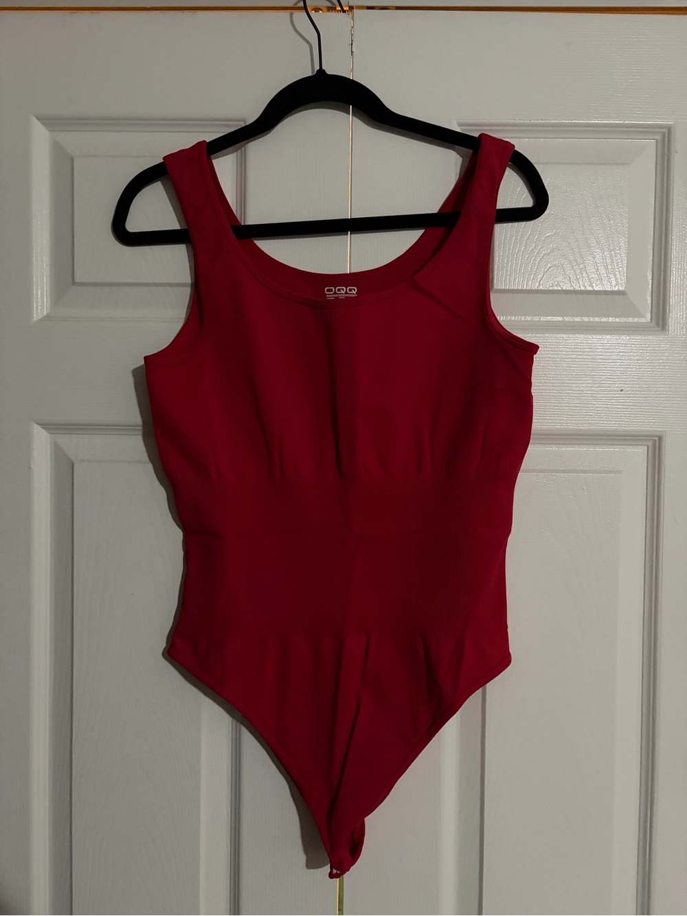 OQQ Red bodysuit